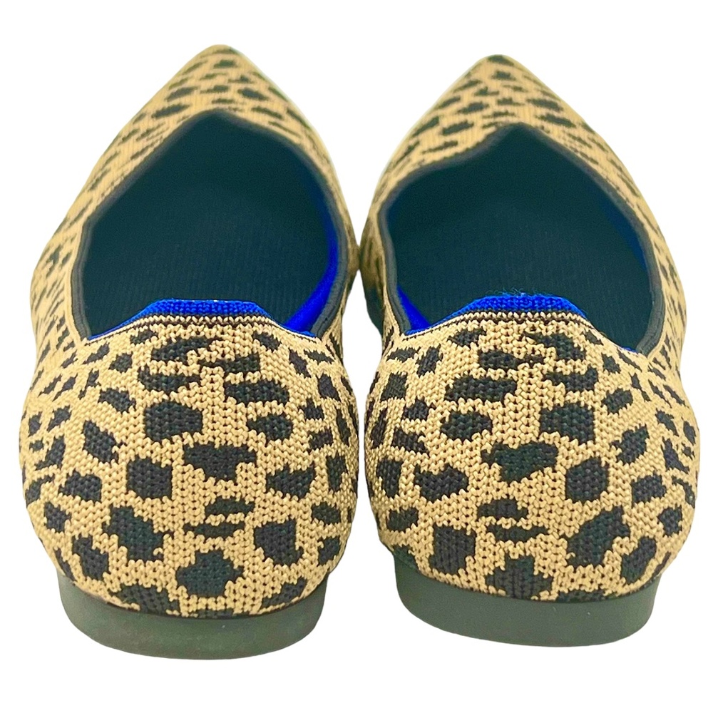 Rothy's women's Retired "The Point" Animal Print Flats size 8 - Picture 7 of 12